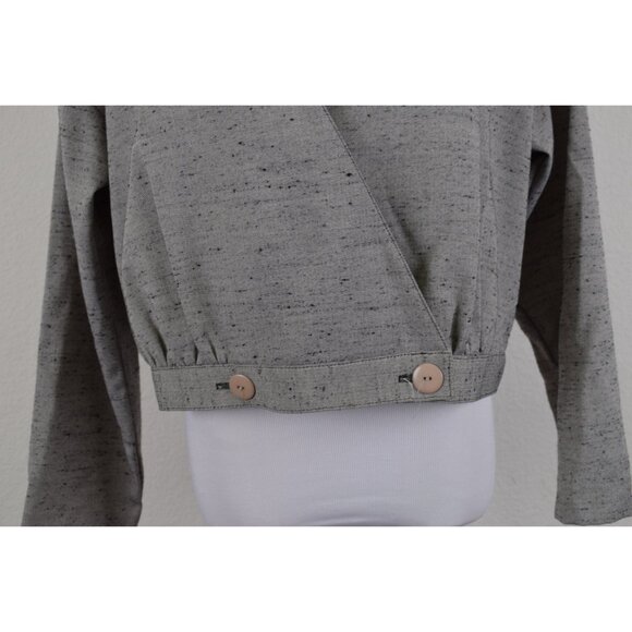 Vintage Polyester-Rayon Gray Jacket/Top - Picture 5 of 10